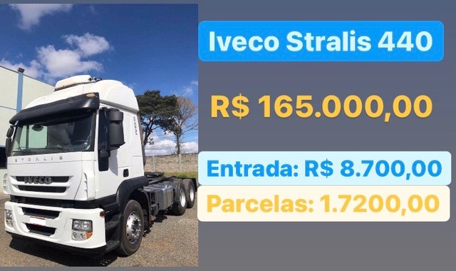 IVECO STRALLIS 440 // ENTRADA + PARCELAS COM APENAS 3,0 DE JUROS ANUAIS