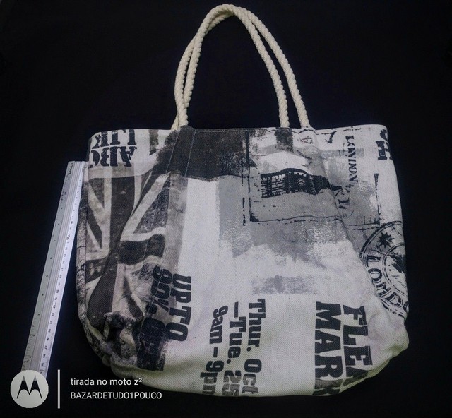 Bolsa  de  lona Praia ou dia a dia - Foto 3