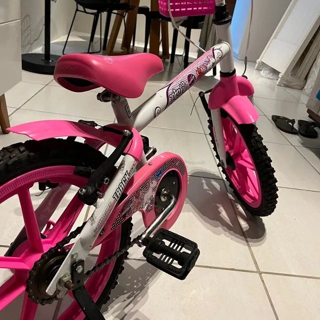 Bicicleta infantil aro 16 track bikes pinky wr - Foto 2