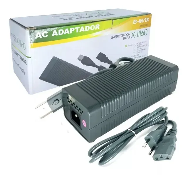 Fonte 110v Para Xbox 360 Fat / Arcade Zephyr, Falcon, Jasper em Promoção na  Americanas