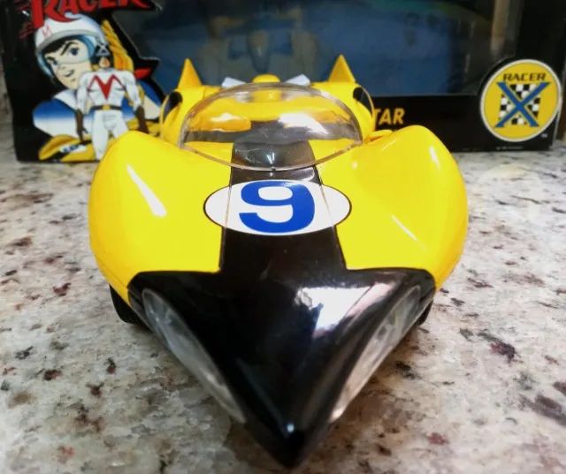 ミニカー SPEED RACER SHOOTING STAR 1/18 Speed Racer Shooting Star + Figura Racer X Autoworld 1:18 - Ri Happy