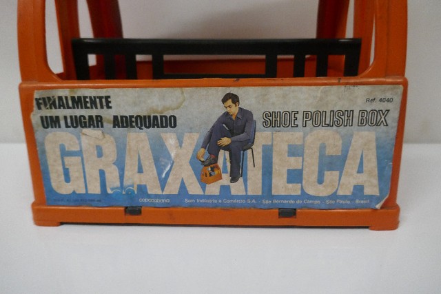 caixa de sapateiro antiga graxateca - Foto 2