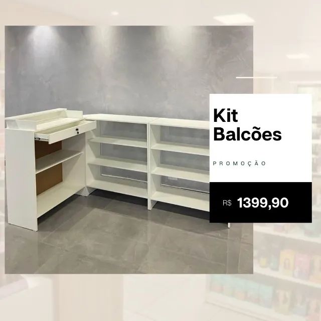 Kit balcoes em MDF Fazemos sob medidas, Modelo promocional 