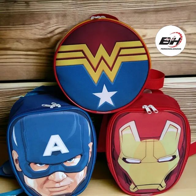 Mochilinha Temáticas Heróis Aniversário 