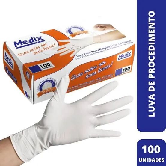 Luva látex Com Pó Tam PP CX Com 100 UN - Foto 4