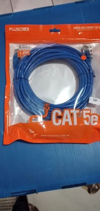 Cabos de energia tripolar e cabos rj45  - Foto 3