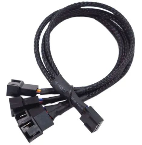 Cabo Extensor para Fans 4 em 1 - 4 pinos, 27cm.