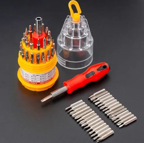 Kit com 31 Chaves Precisão Para Uso Geral - Torx Allen Philips Fenda para Celular (z013) 