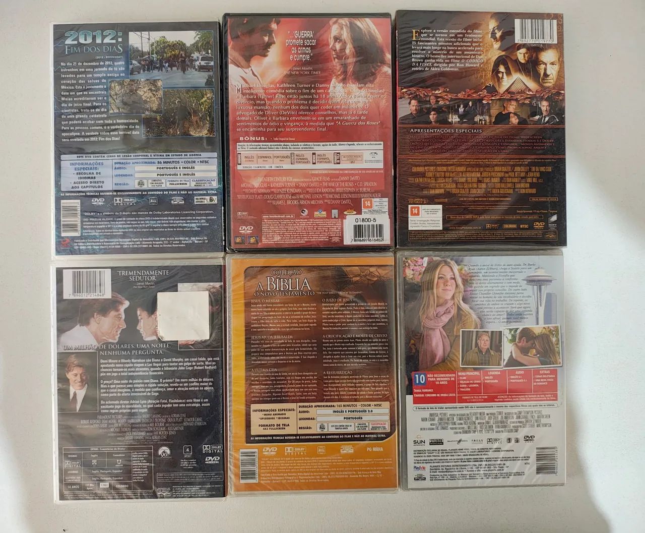 Lote com 6 filmes lacrados em DVD - Foto 2