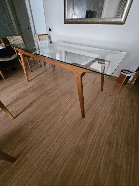 Mesa 6 Lugares Tok Stok Linda, Design Assinado, 1,90m 0,85m - Foto 2