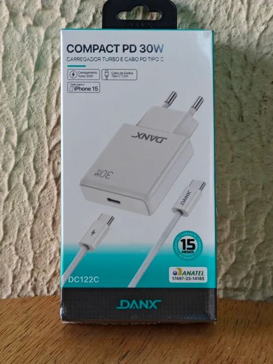 Carregador turbo completo feito para iPhone 15 