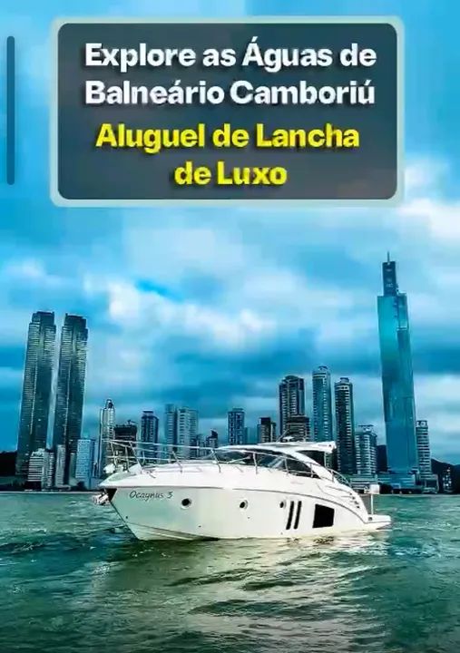Aluguel de lancha em Balneário Camboriú 