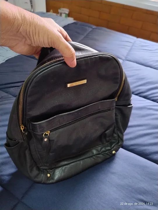 Mochila em couro 