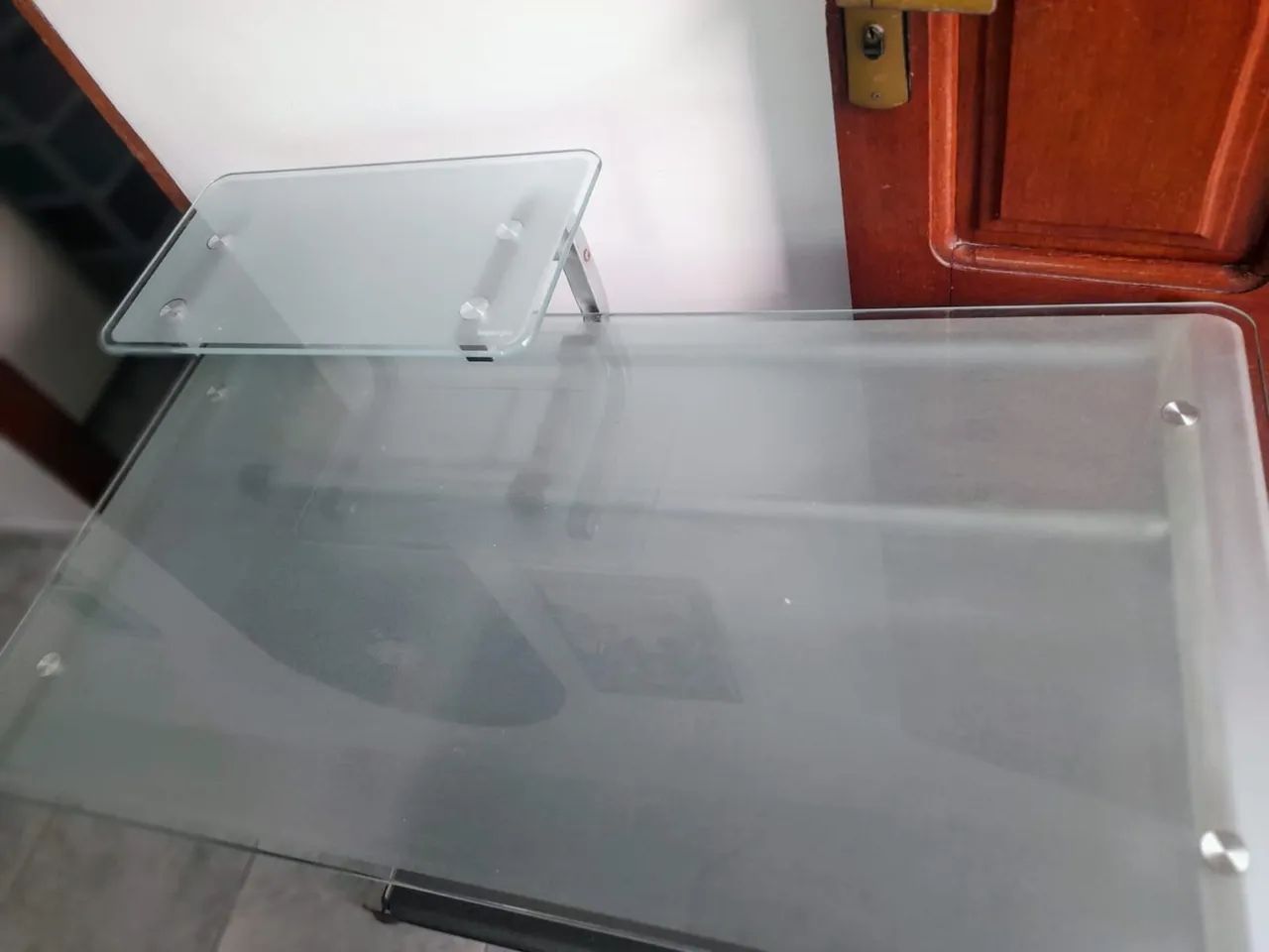 Mesa de Escritório de Vidro Moderna - Foto 2