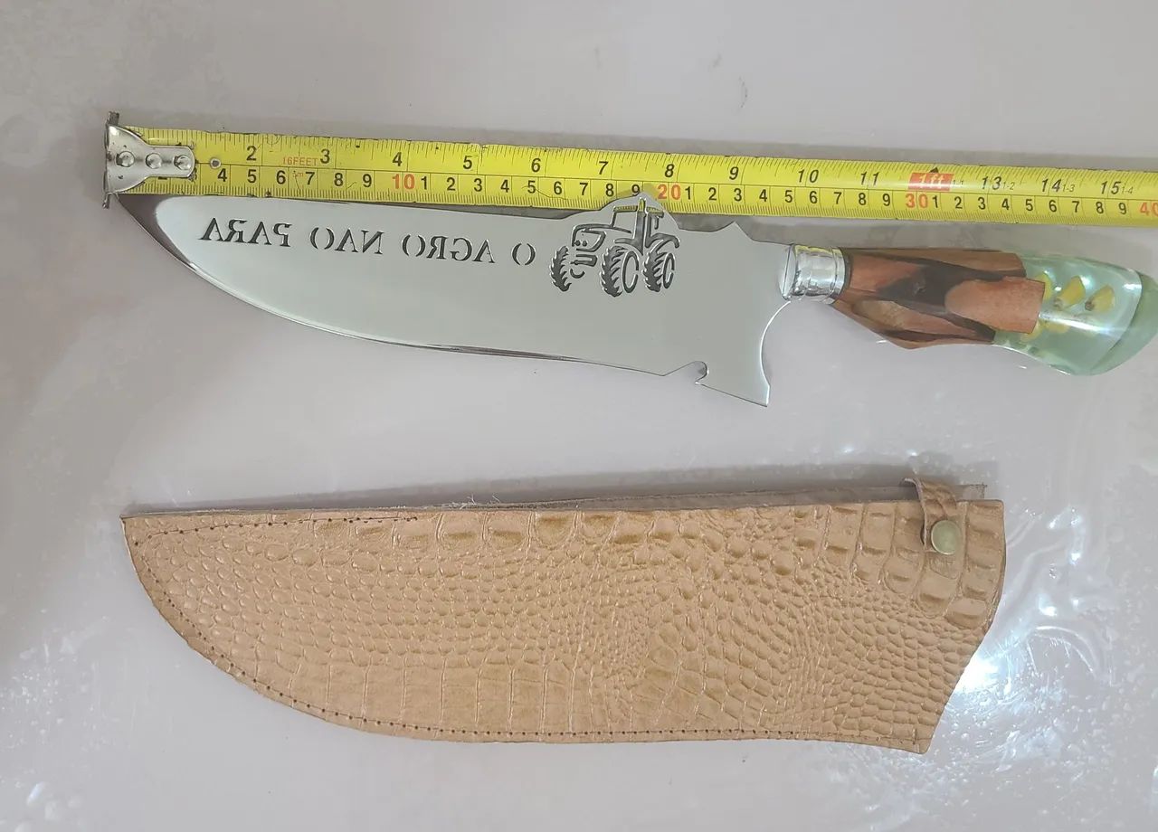 Linda Faca Em Aço Inox Agro Não Para (ótimo presente)