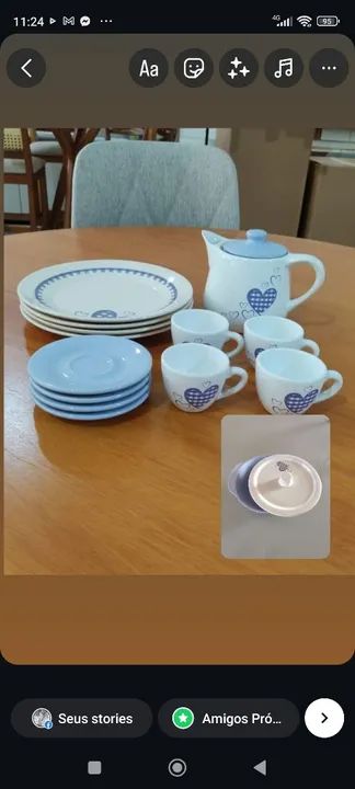Jogo de café 13 pçs+brinde