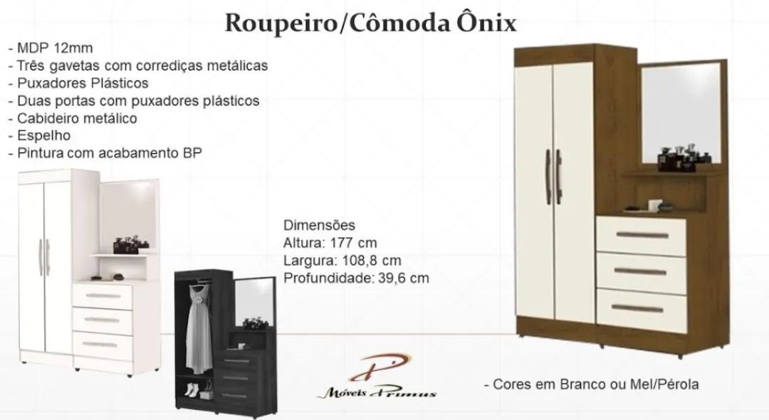 Roupeiro/cômoda fênix  - Foto 2
