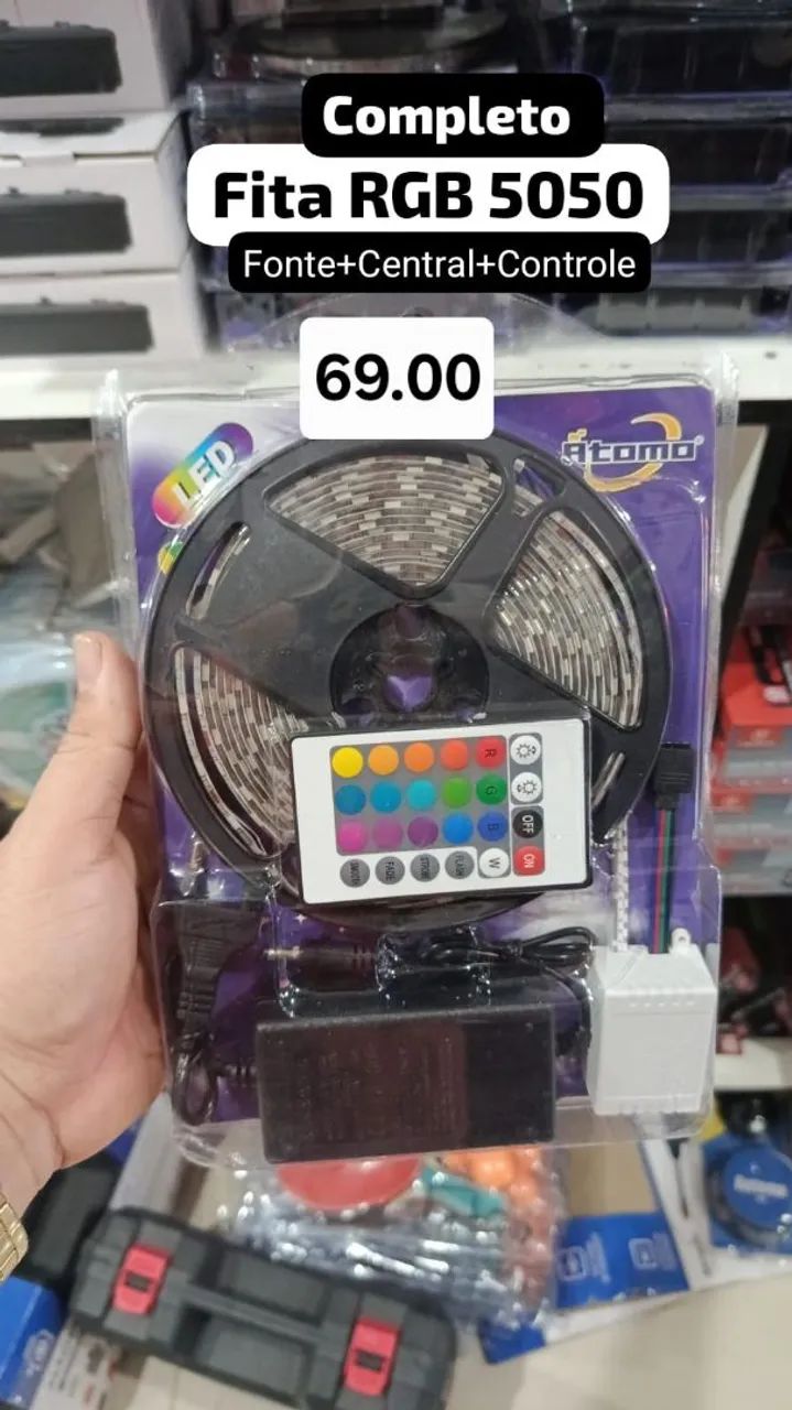 Fita Led RGB com Controle Remoto