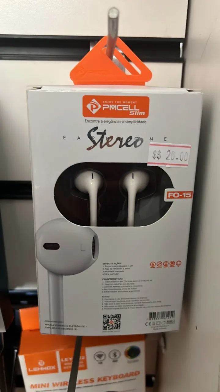 Fone com fio p2 - Estéreo pmcell