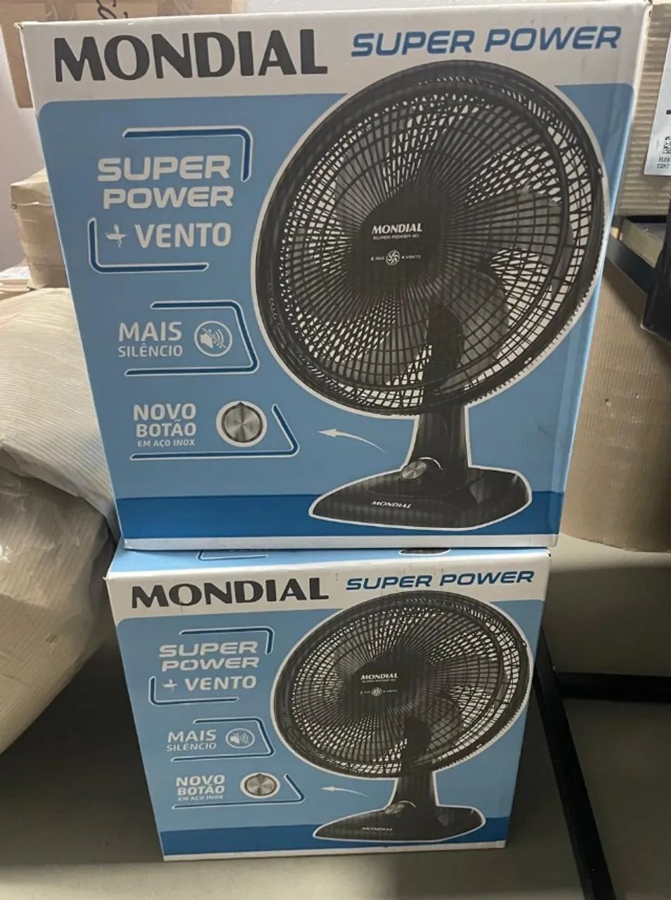Ventilador de Mesa Mondial Super Power 40cm VSP40 B 6 Pás 3 Velocidades Preto - 110V - Foto 2