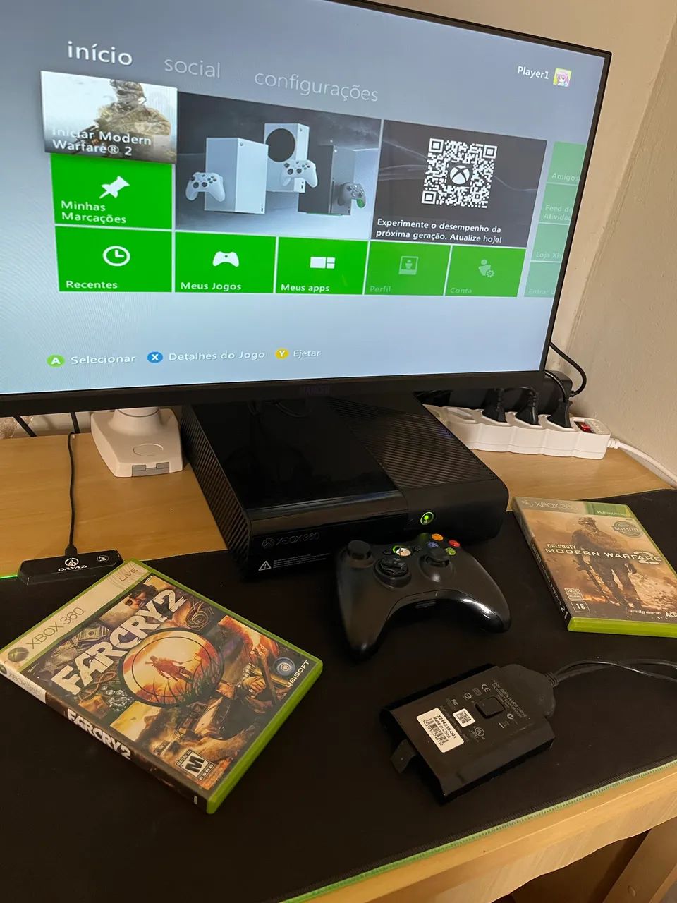 Xbox 360 Slim HD 250 GB jogos Consoles de Vídeo Game