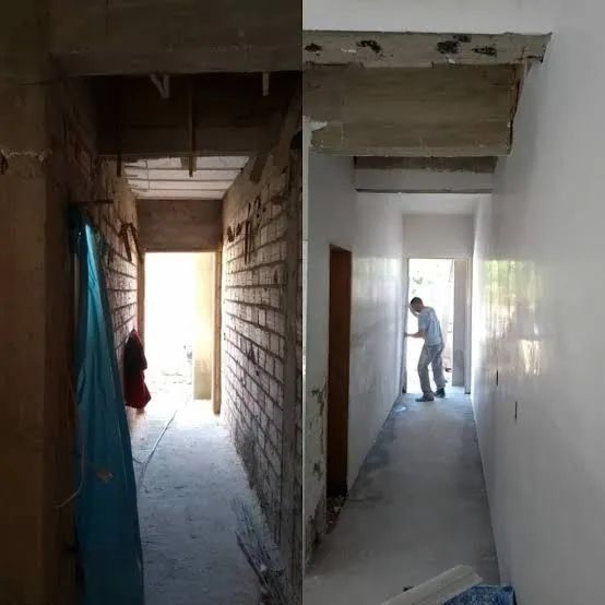 reboco de gesso liso em parede por m2 mão de obra aparti de 100m2 