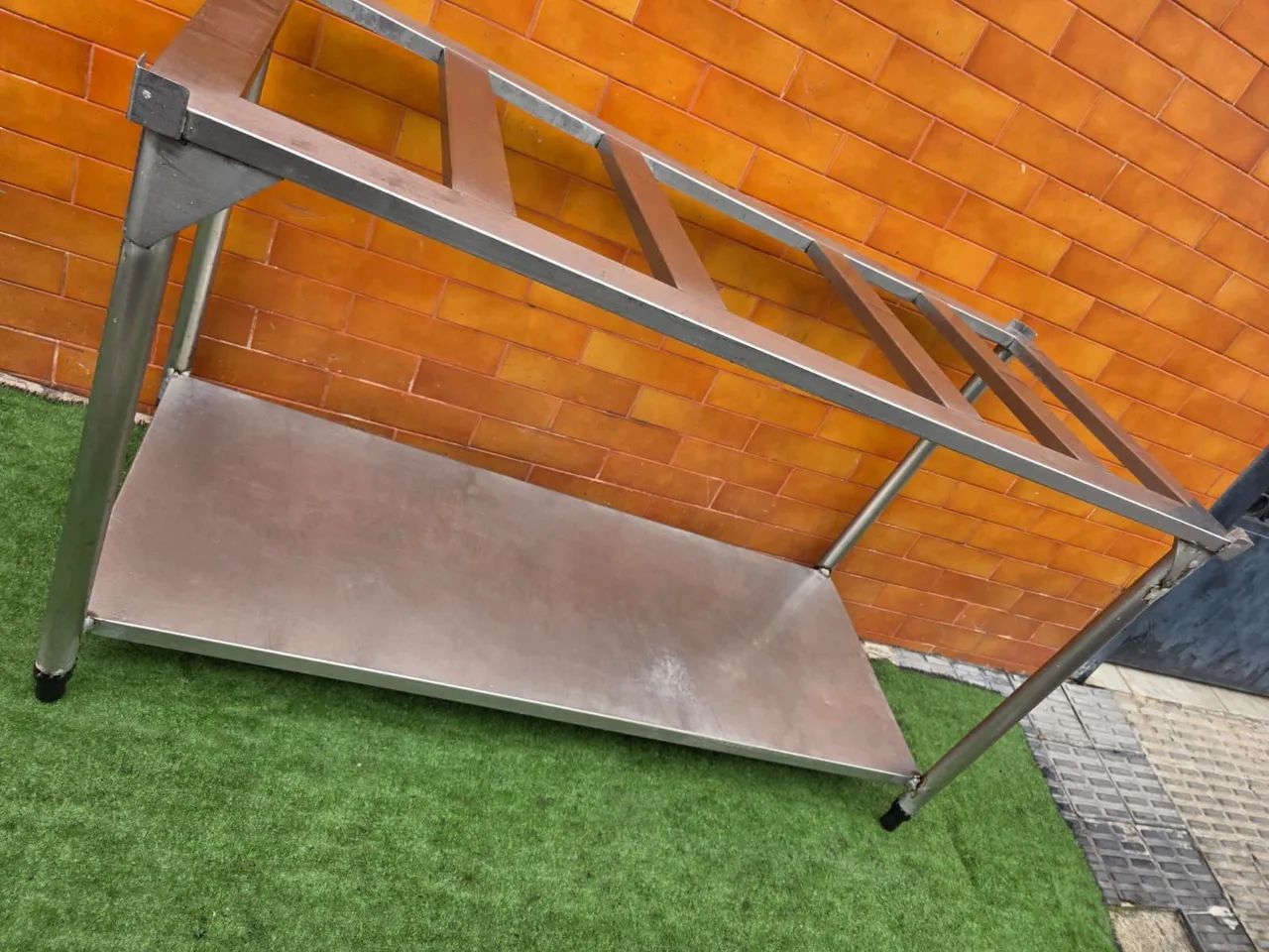 Mesa industrial inox para equipamentos  - Foto 3