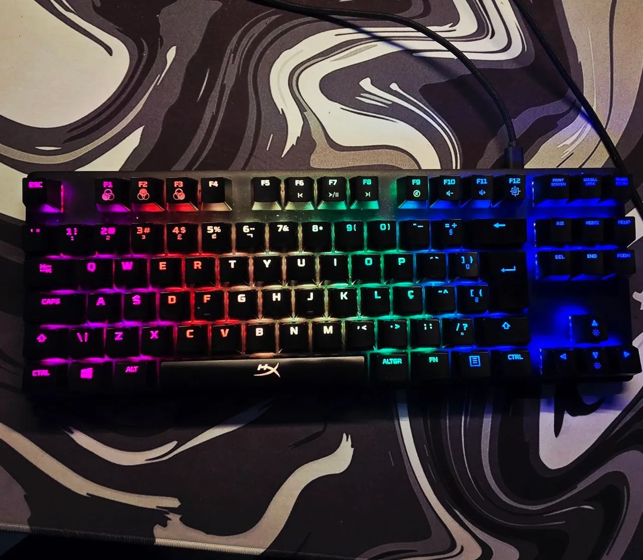 Teclado HyperX Alloy Origins + Kit Keycaps Razer - Foto 2