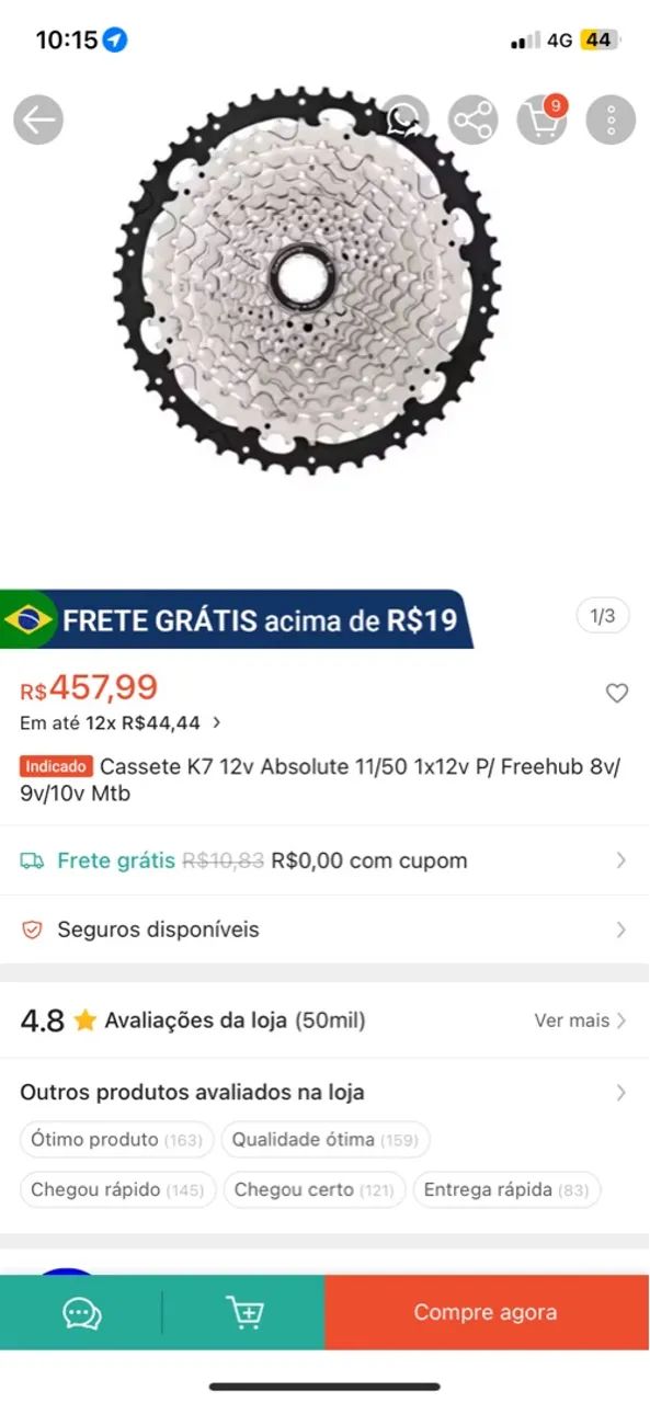 k7 12v absolute no preço p ir logo - Foto 3