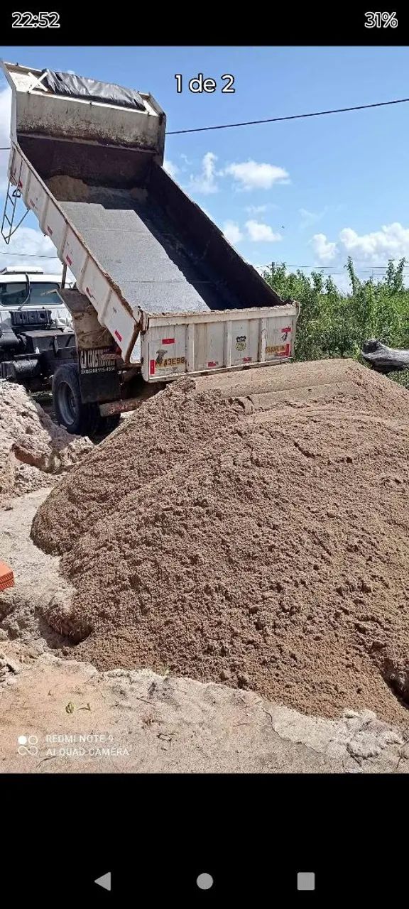 Areia grossa carrada 6m da boa - Foto 4