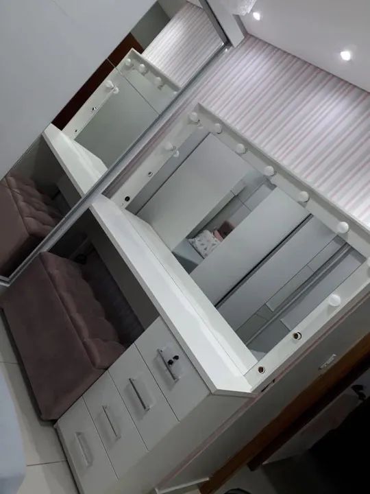 Penteadeira Camarim/Maca com Cadeira em veludo