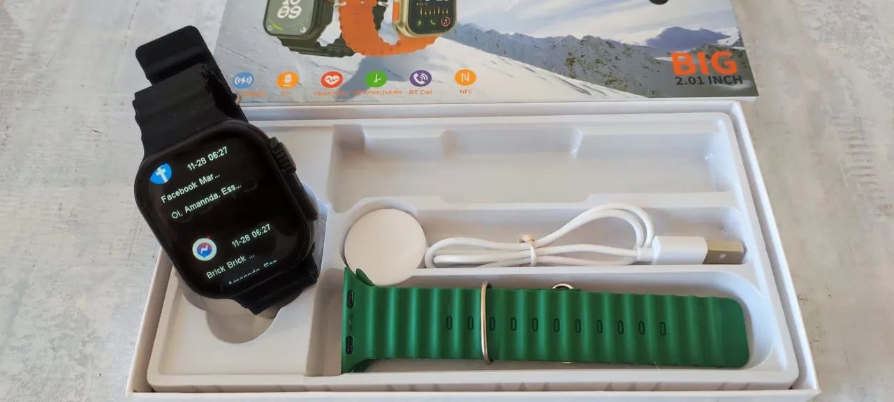 SMARTWATCH ULTRA COM PULSEIRA EXTRA BRINDE - Foto 3