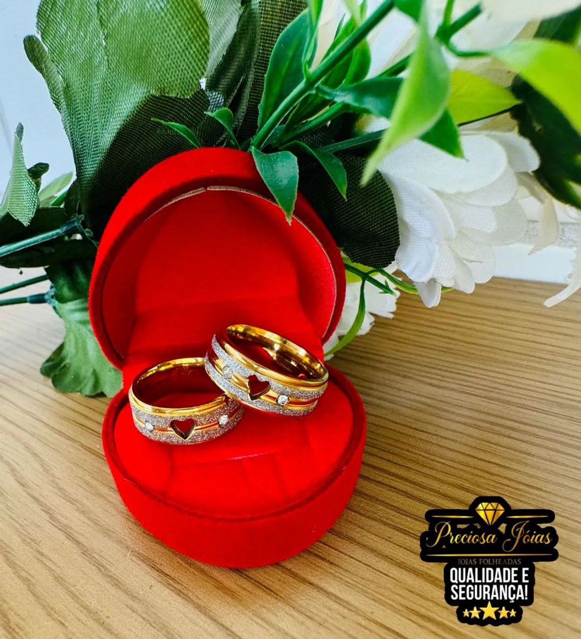 ALIANÇAS DE COMPROMISSO COM ENTREGA GRÁTIS E IMEDIATA  - Foto 5