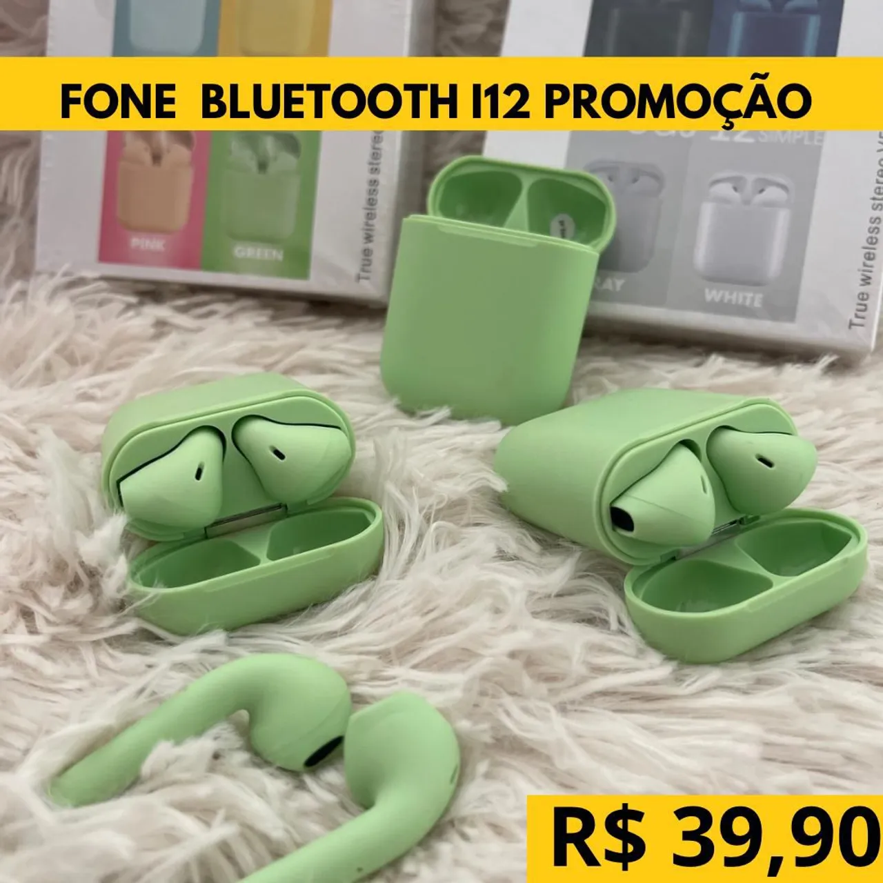 Fone Bluetooth i12 Promoção