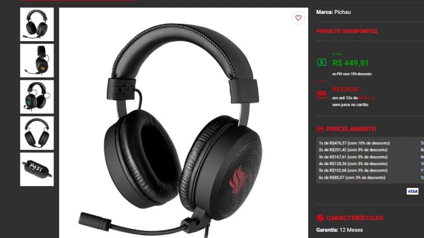 Headset pichau p561 Leia a descrição - Foto 6