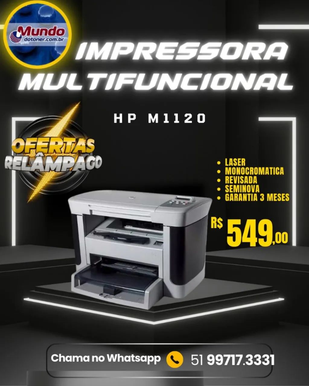 Impressora Multifuncional HP M1120 - Oferta Relâmpago!