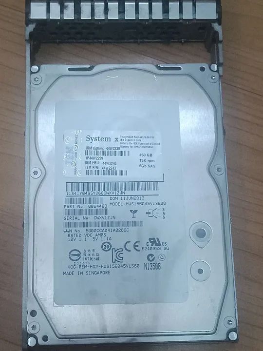 HD IBM servidor 450gb sas 15k com gaveta e garantia  - Foto 5