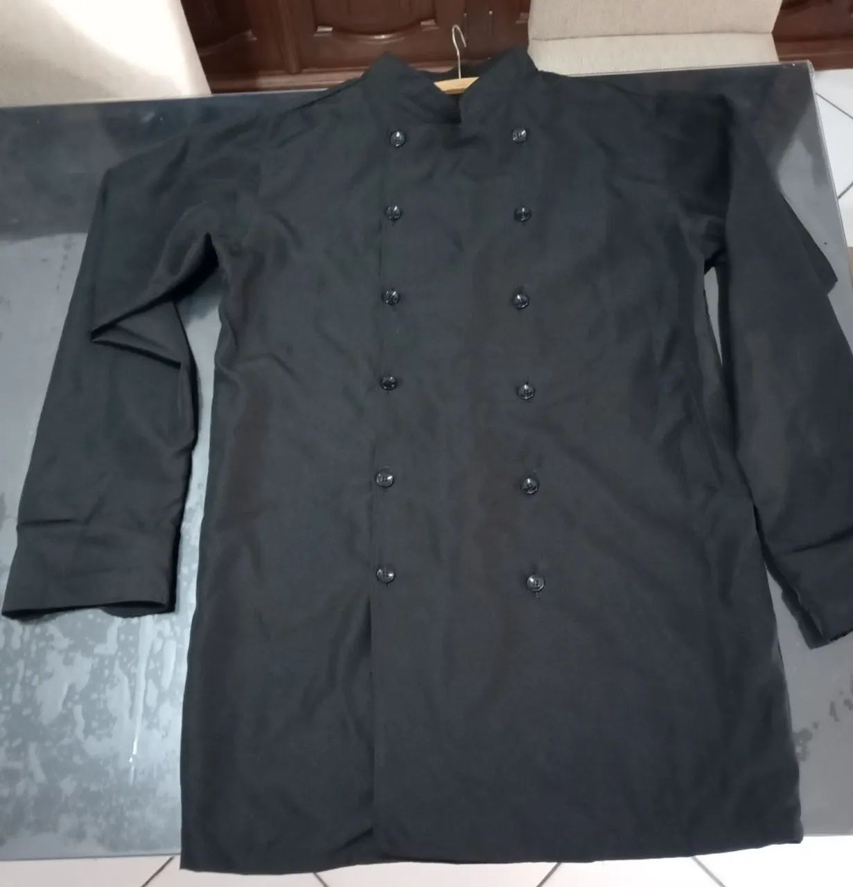 2 Uniformes de Chef de Cozinha Preto - Foto 5