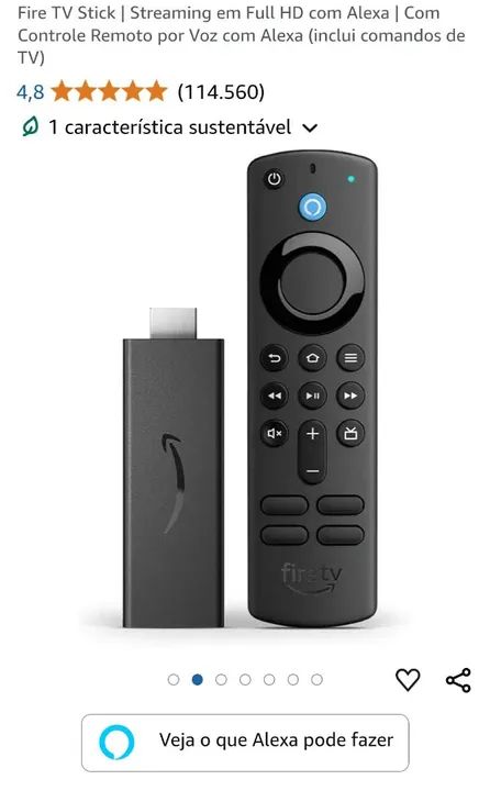 Fire tv stick com Alexa  - Foto 2
