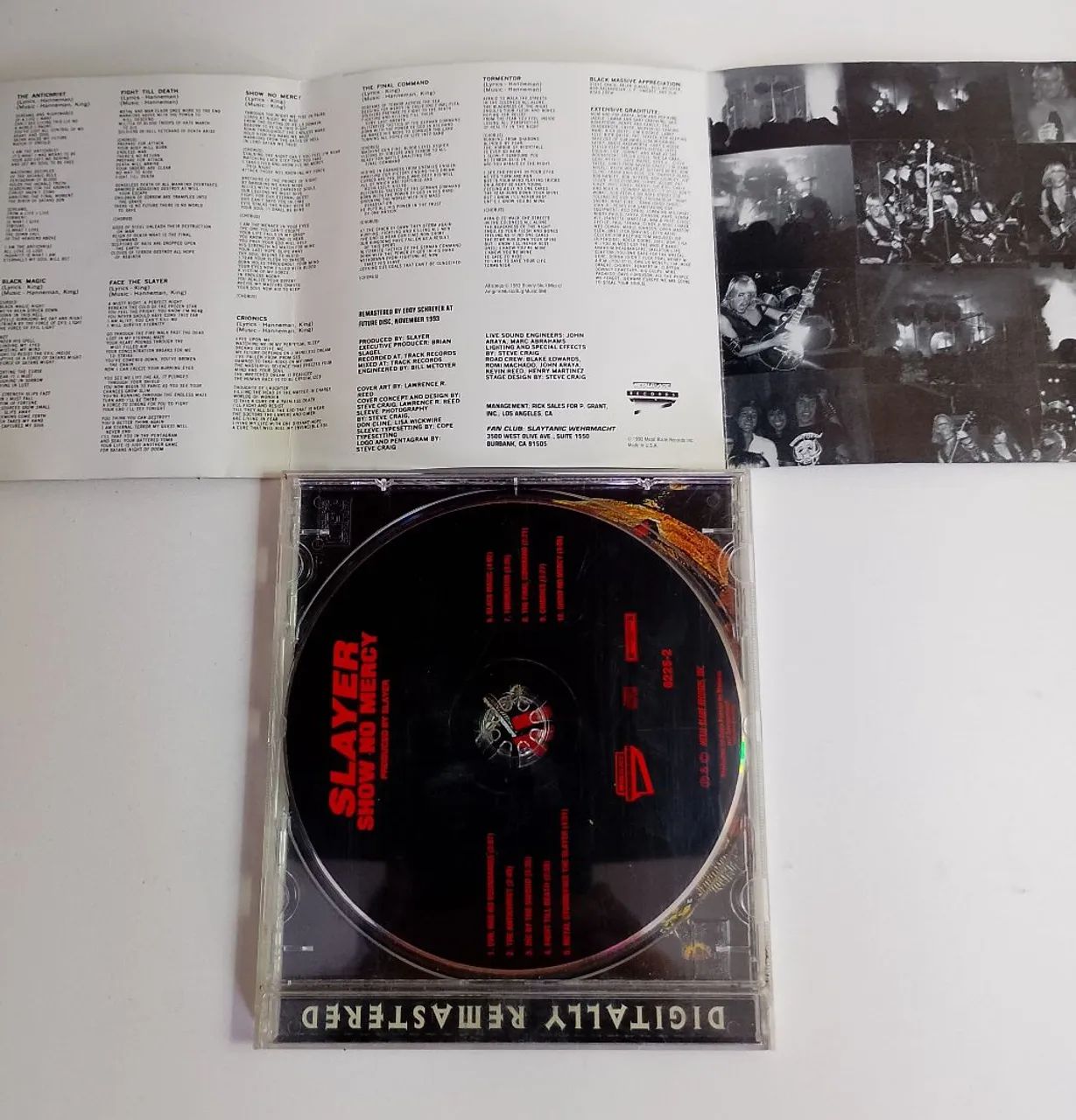 Slayer Show No Mercy CD  - Foto 5