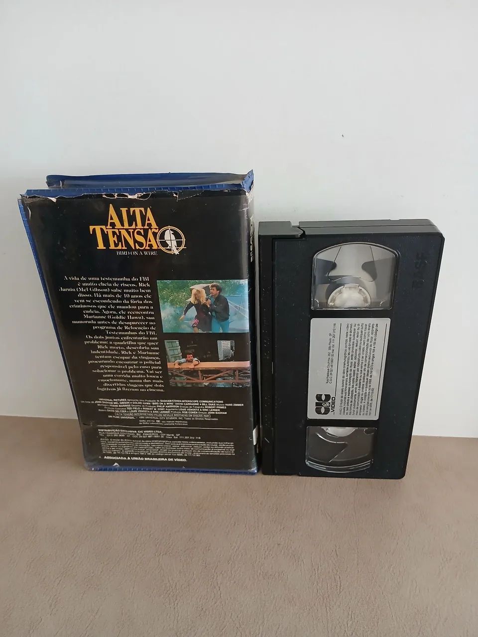Fita VHS Alta Tensão com Mel Gibson e Goldie Hawn - Foto 2