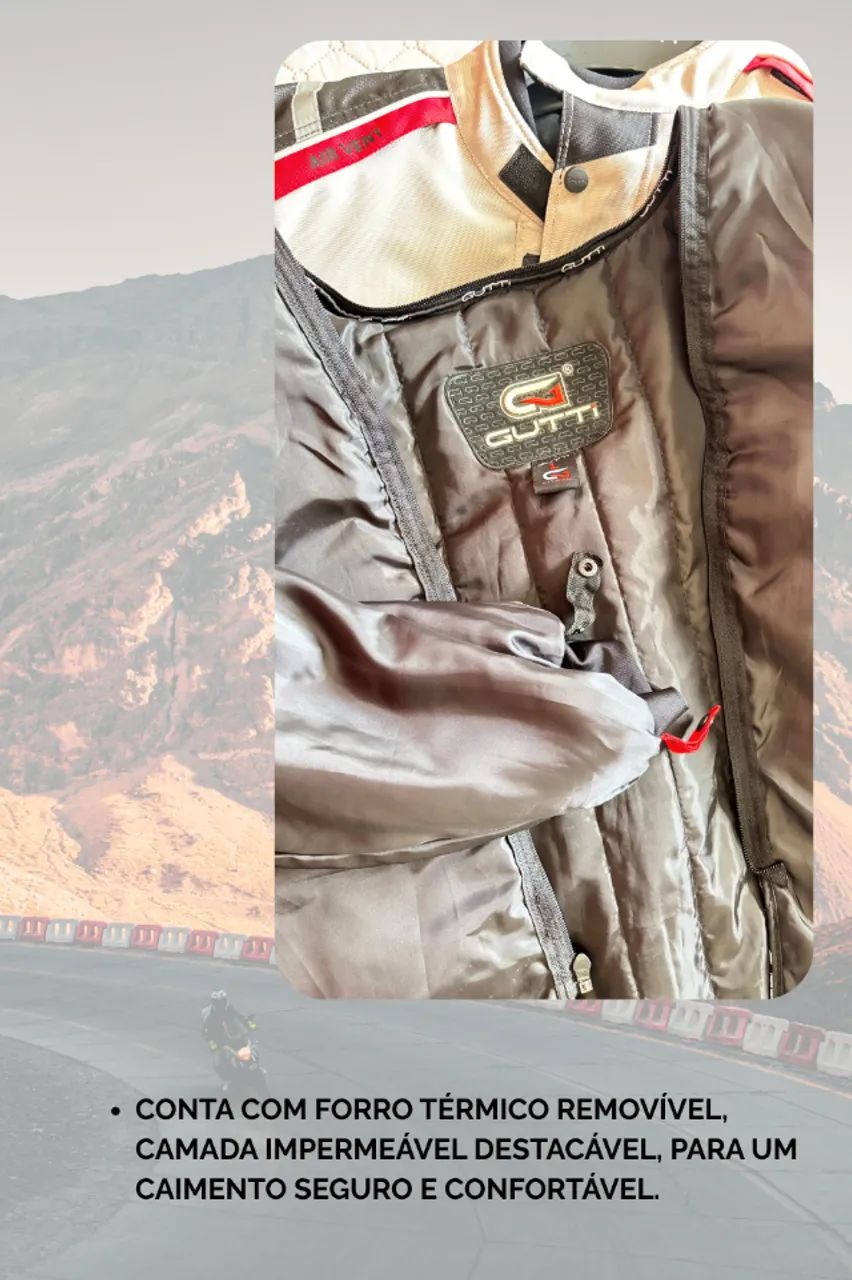 Jaqueta GUTTI Andes G4075 - Parka Ice/Blue (TAM. L) - Usada uma única vez. Impecável! - Foto 4