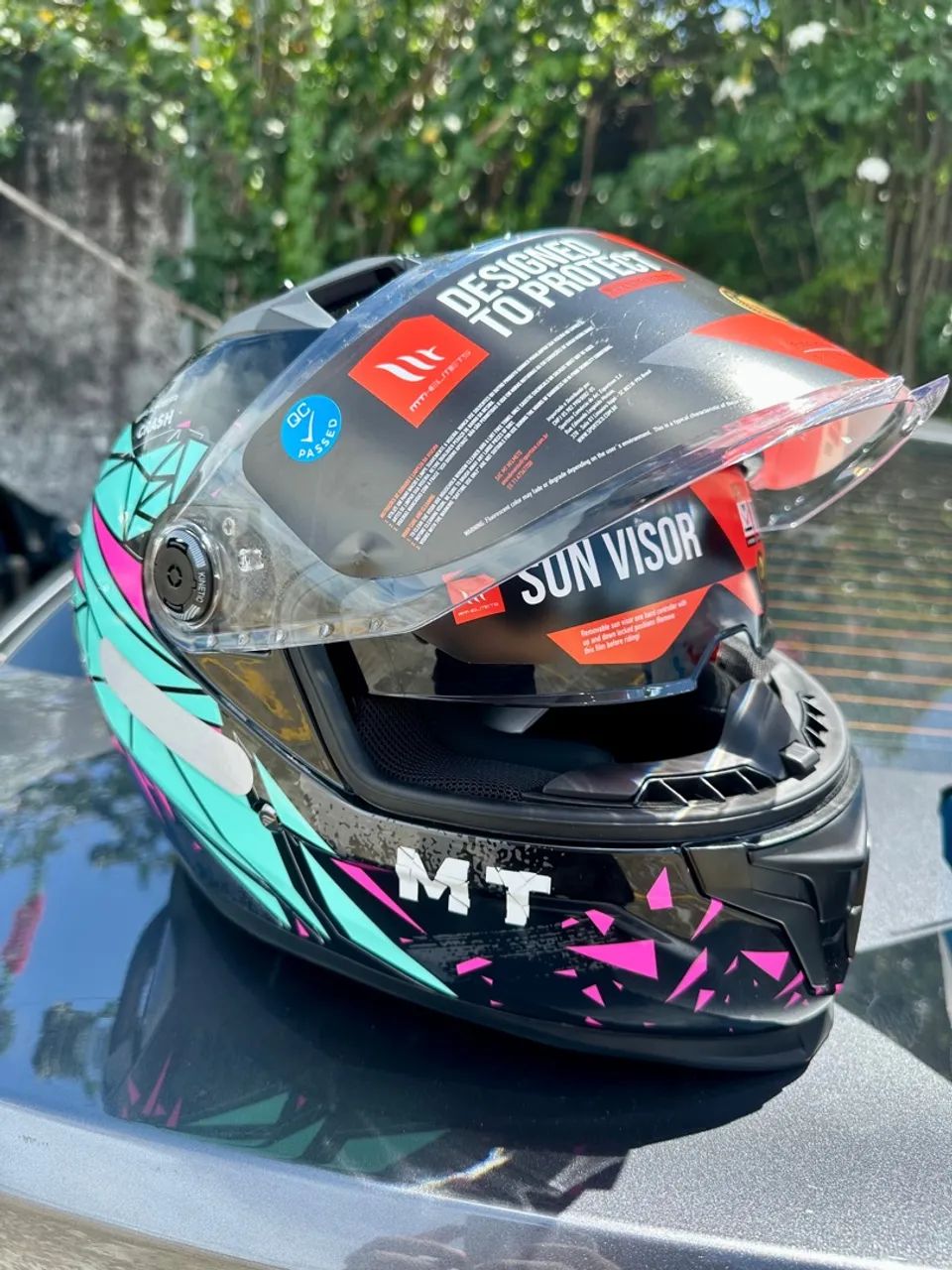 Capacete MT Helmets Braker Crash B8 Black Gloss 60  - Foto 3