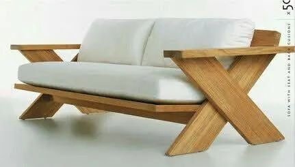 Sofá de Madeira Maciça 2 Lugares - Foto 4