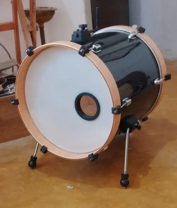 Bumbo de bateria compacto de 16 com elevador