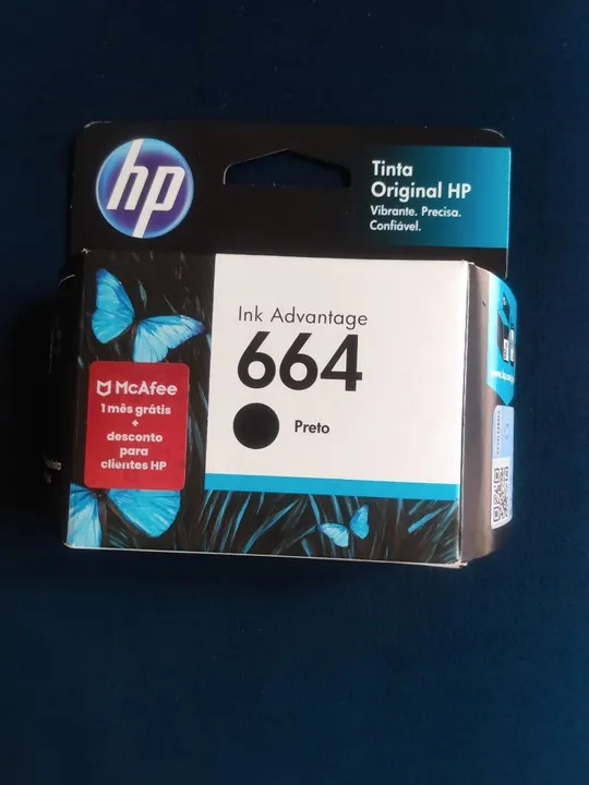 Tinta HP Original 664 Preto - Ink Advantage