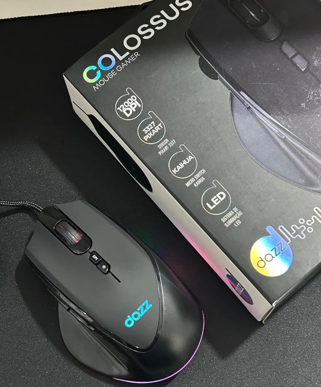 Mouse com fio 12000 Dpi Kaihua  - Foto 3