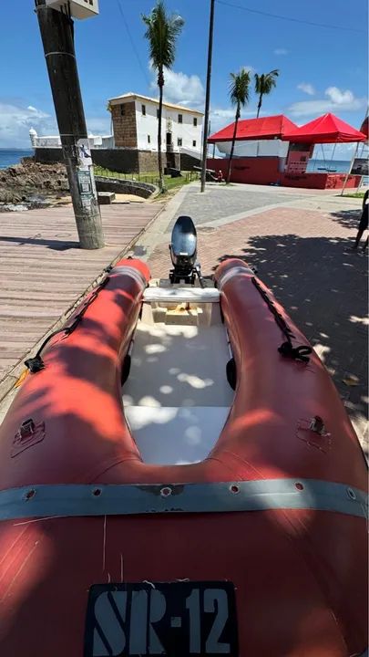 Bote flexboat SR12/ 6 pessoas/ com motor Yamaha 25 modelo DM  2 tempos  Ano 1998 - Foto 2