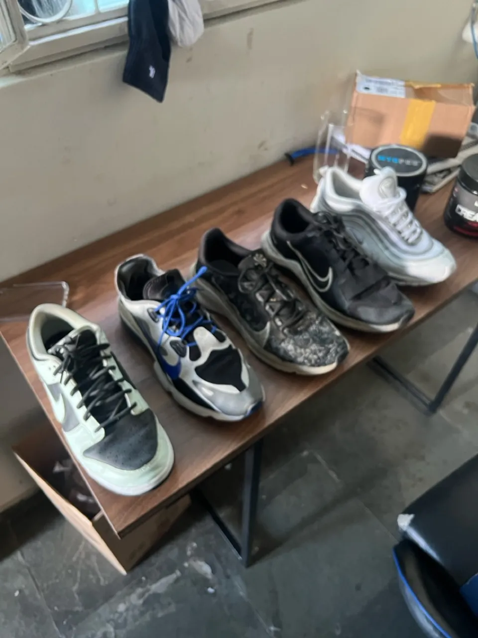 5 pares de tenis nike