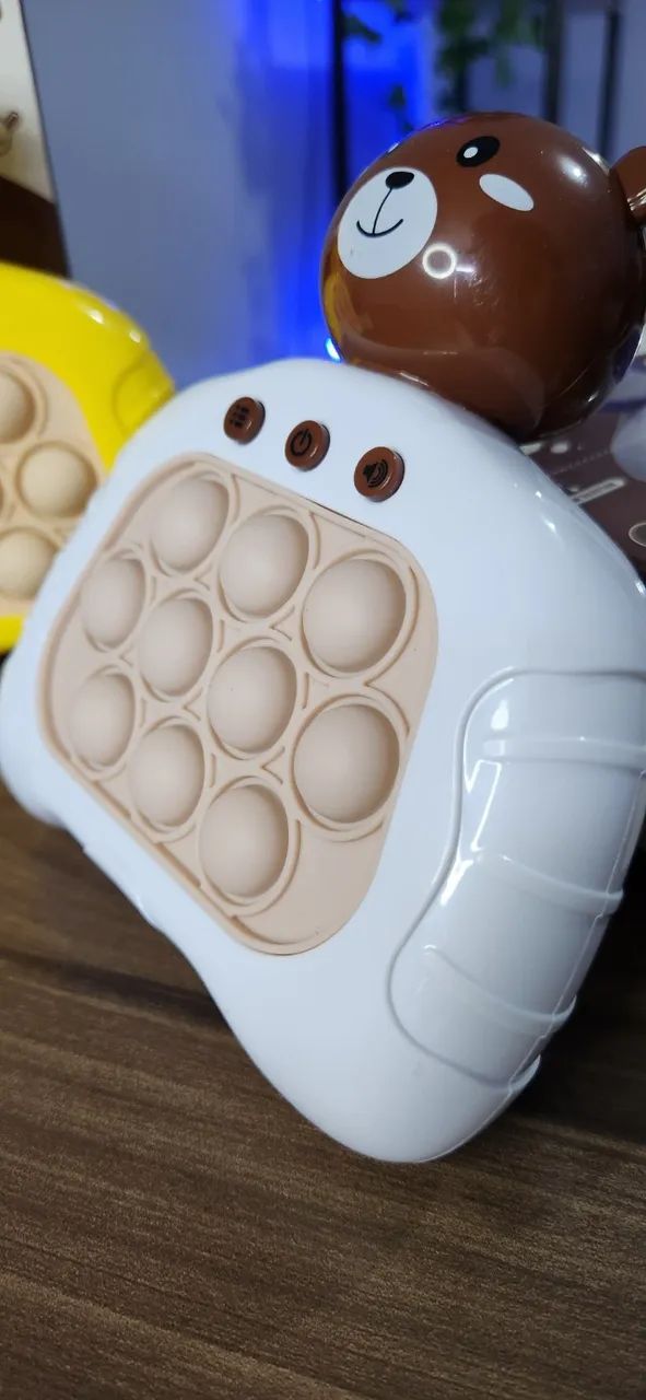Pop It Eletronico Brinquedo Anti Stress Educativo Com Som Ursinho ou Patinho - Foto 3